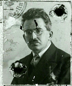 passport portrait of Walter Benjamin from Wikipedia