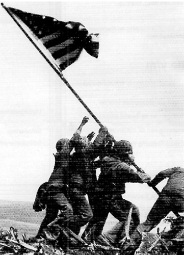 Flag raising on Iwo Jima