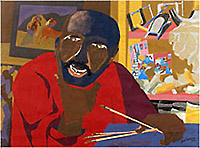 course: I Can See, chapter: Art Classes, lesson: Self Portraits, artist: Jacob Lawrence